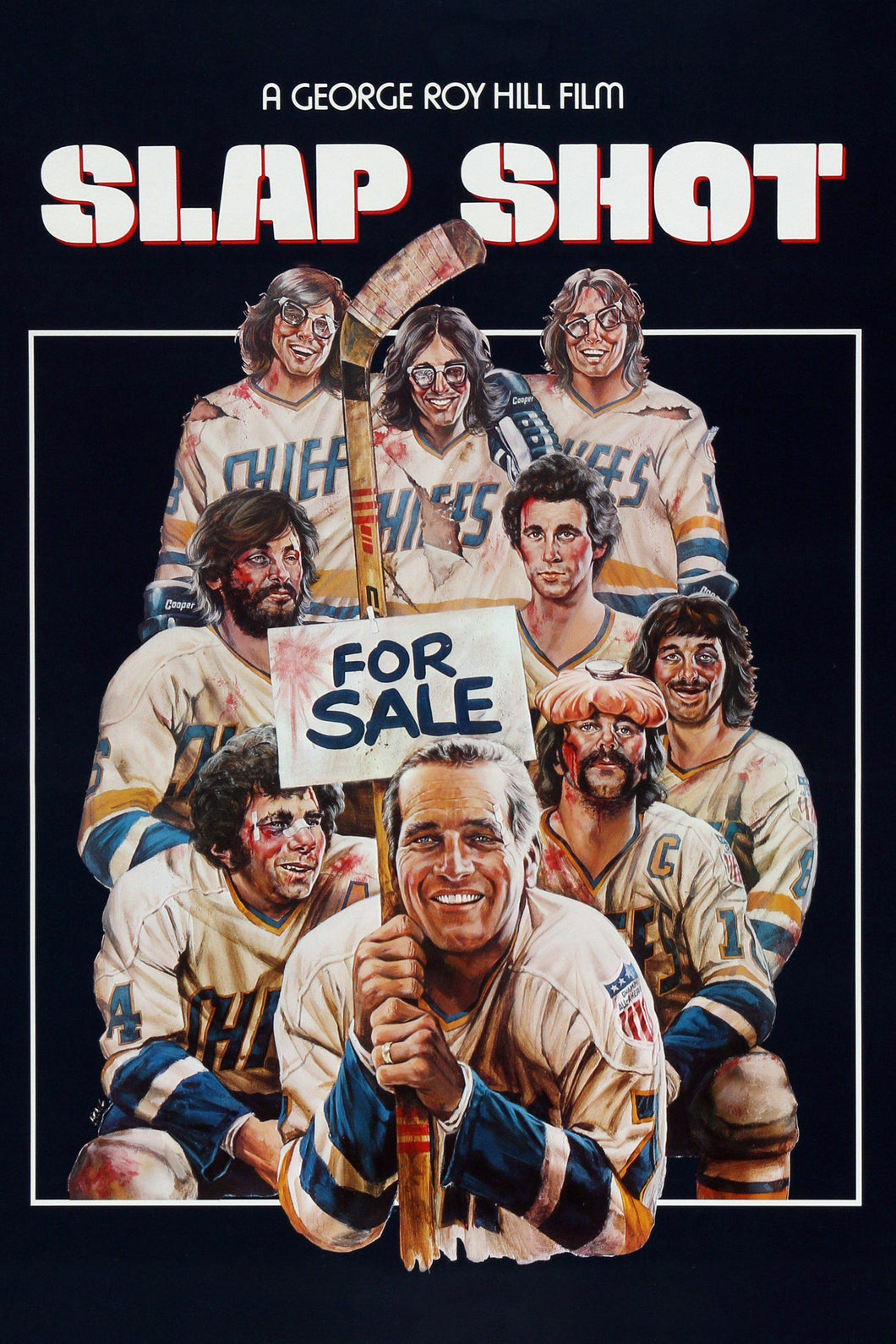 Slap Shot (1977) Movie Poster High Quality Glossy Paper A1 A2 A3 A4 A3 Framed or Unframed!!!