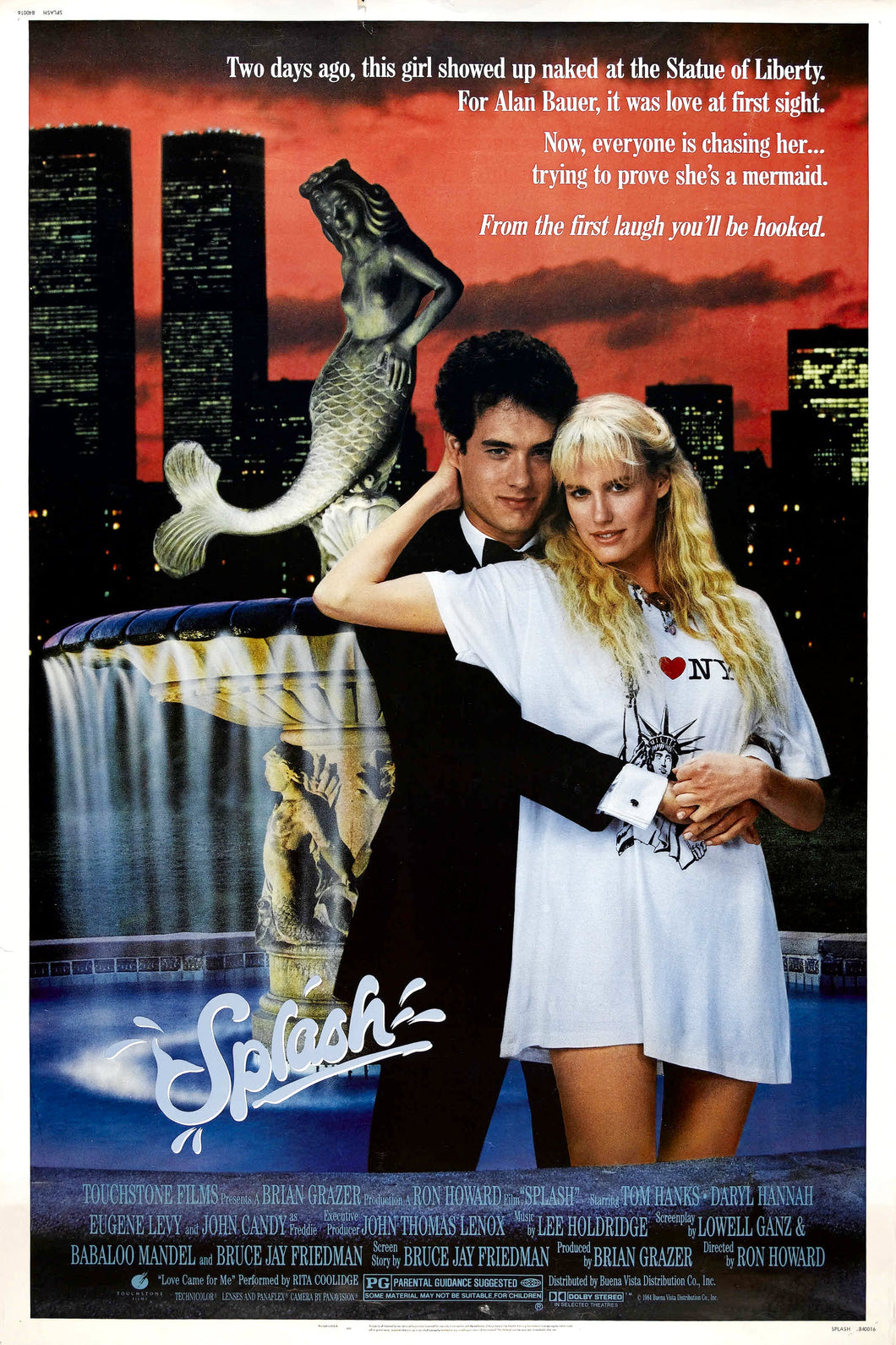 Splash (1984) Movie Poster High Quality Glossy Paper A1 A2 A3 A4 A3 Framed or Unframed!!!
