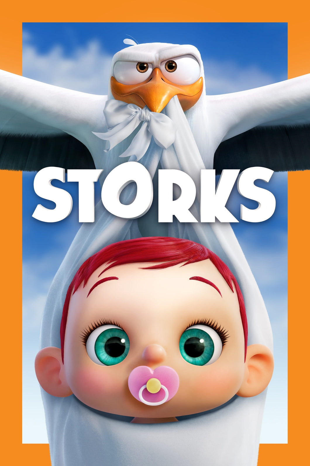 Storks (2016) Animation Movie  High Quality Glossy Paper A1 A2 A3 A4 A3 Framed or Unframed!!!