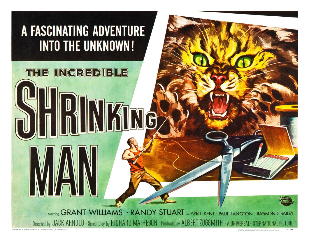 The Incredible Shrinking Man Movie Poster Framed or Unframed Glossy Poster Free UK Shipping!!!