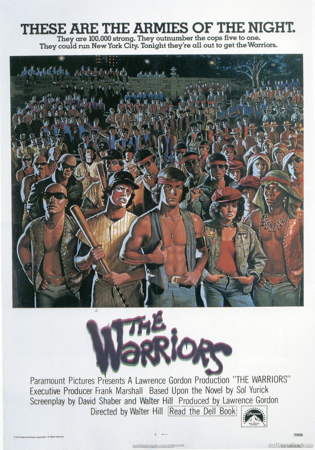 The Warriors Movie Poster Framed or Unframed Glossy Poster Free UK Shipping!!!