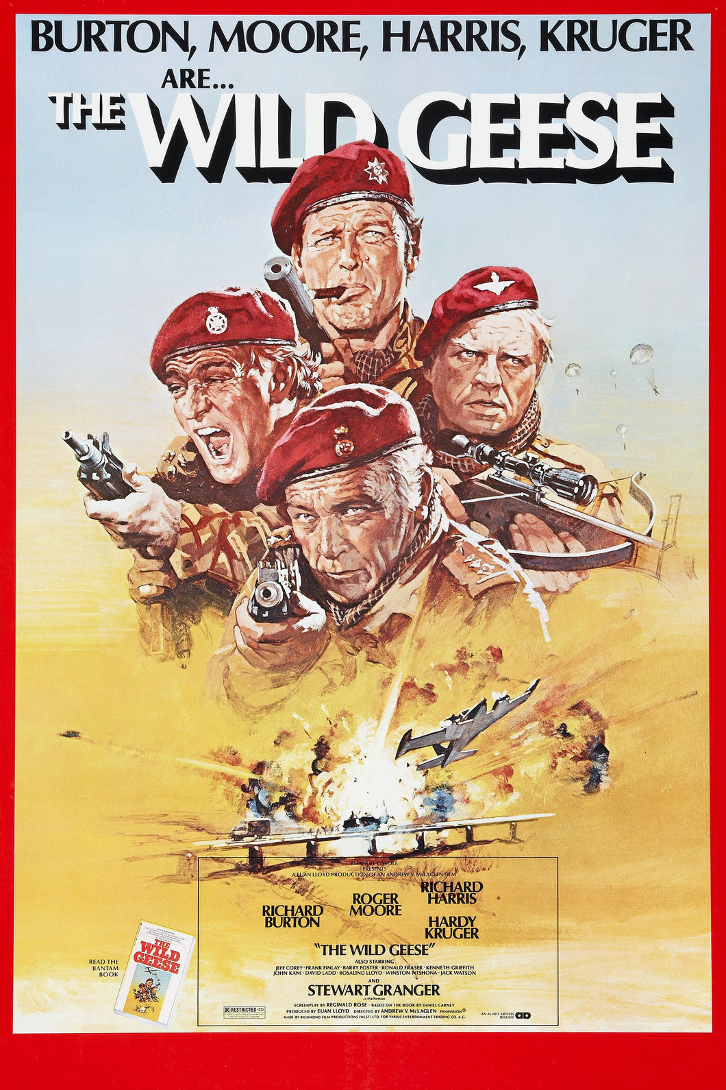 The Wild Geese (1978) Movie Poster High Quality Glossy Paper A1 A2 A3 A4 A3 Framed or Unframed!!!