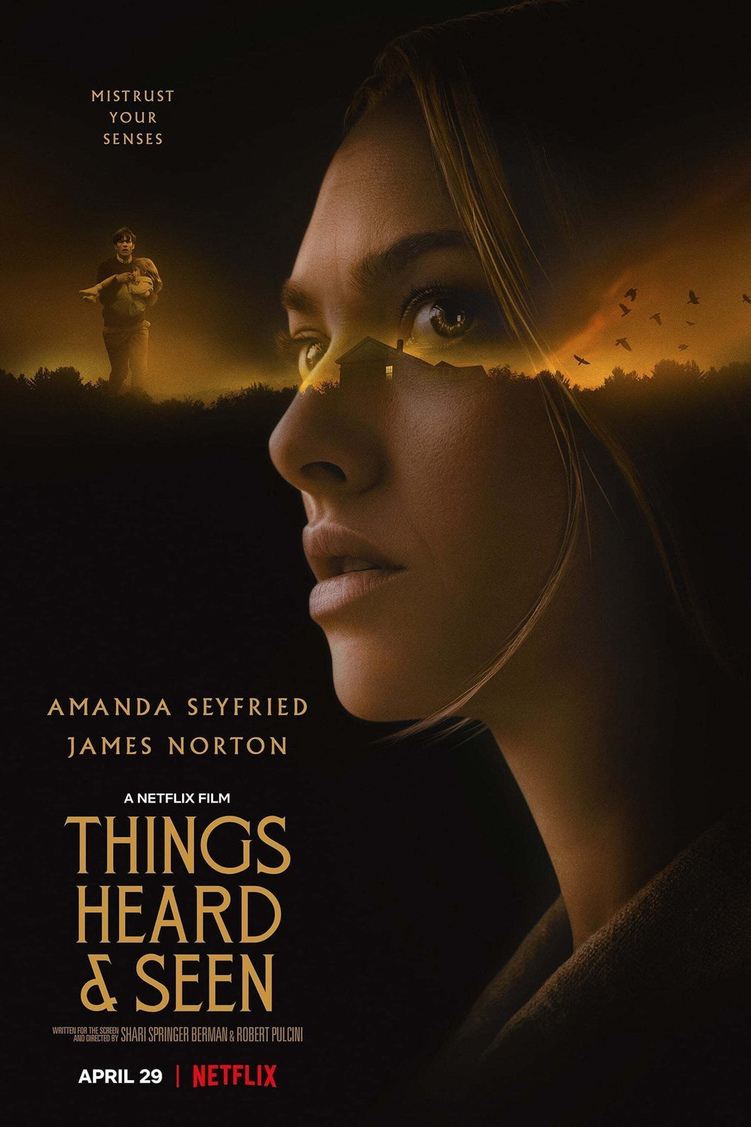 Things Heard _ Seen (2021)  Movie Poster High Quality Glossy Paper A1 A2 A3 A4 A3 Framed or Unframed!!!