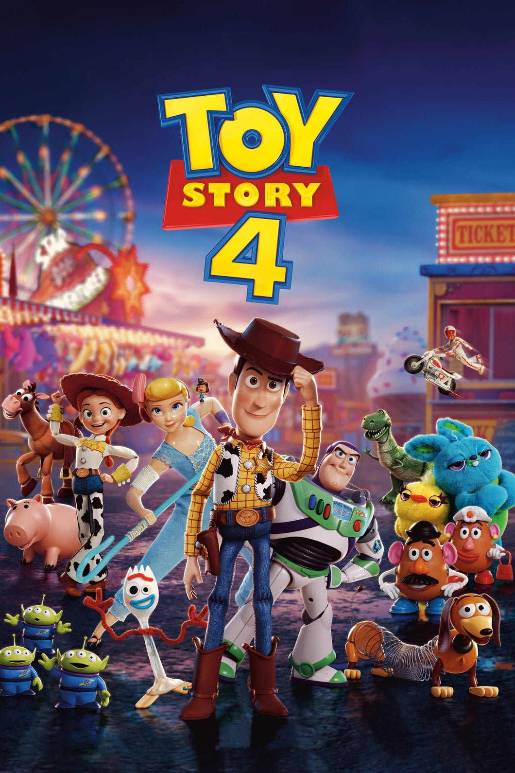 Toy Story 4 v3  Movie Poster High Quality Glossy Paper A1 A2 A3 A4 A3 Framed or Unframed!!!