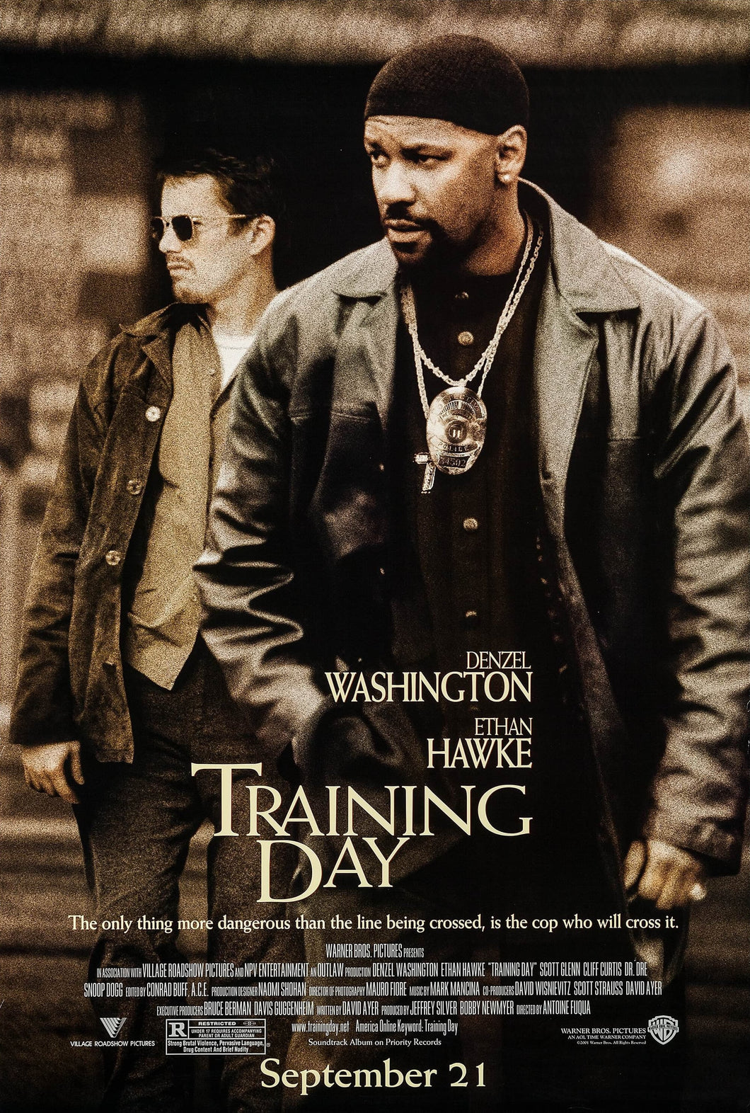 Training Day (2001) Movie Poster Framed or Unframed Glossy Poster Free UK Shipping!!!