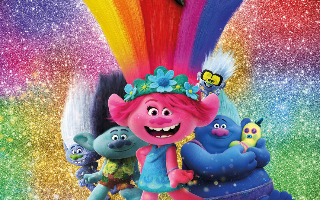 Trolls World Tour v3  Movie Poster High Quality Glossy Paper A1 A2 A3 A4 A3 Framed or Unframed!!!