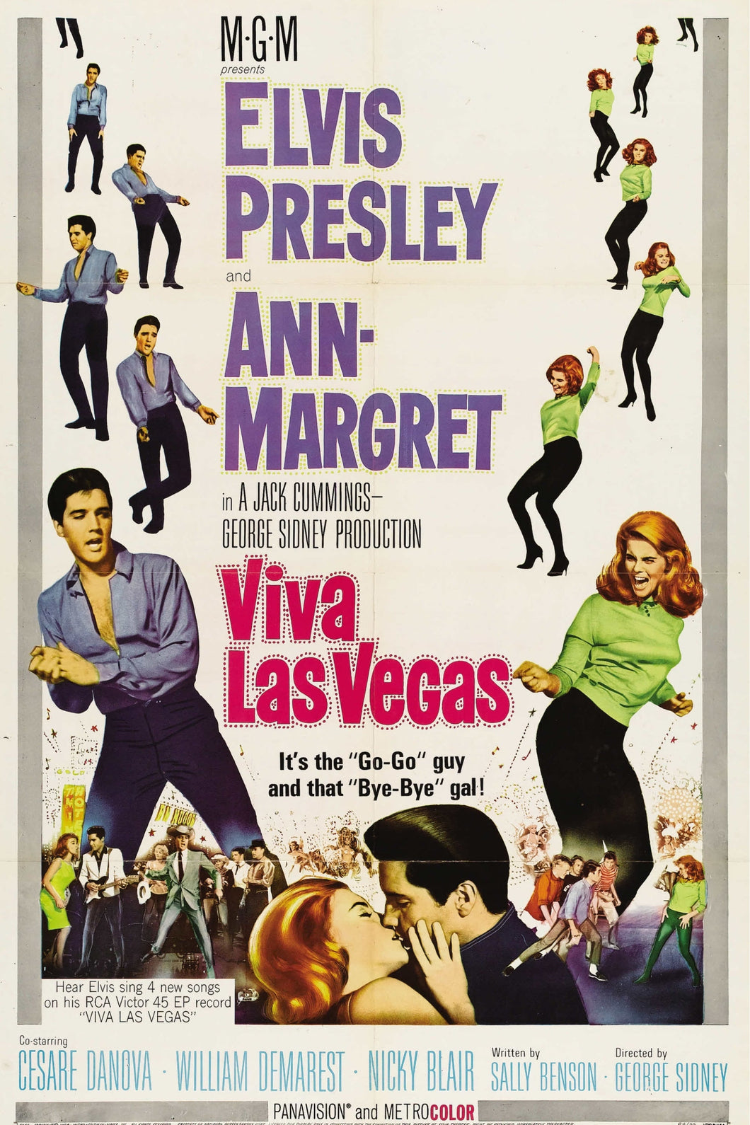 Viva Las Vegas (1964) 1960’s Movie Poster Poster High Quality Glossy Paper A1 A2 A3 A4 A3 Framed or Unframed!!!