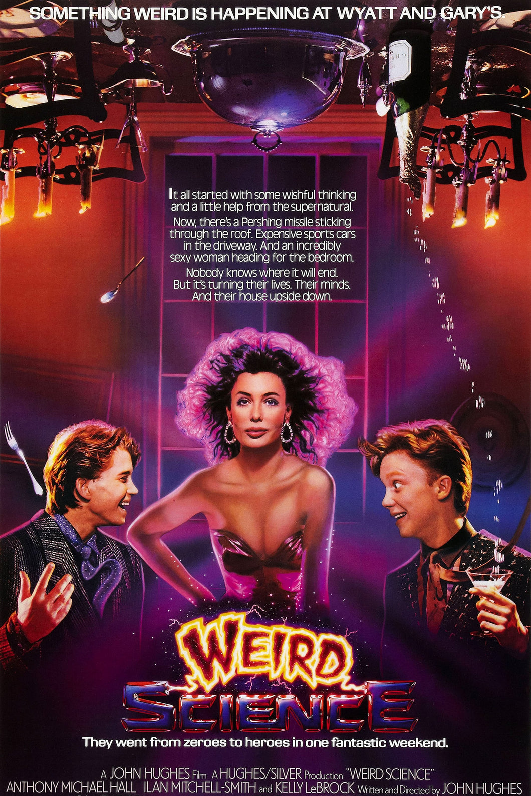 Weird Science (1985)v2(1) Movie Poster High Quality Glossy Paper A1 A2 A3 A4 A3 Framed or Unframed!!!