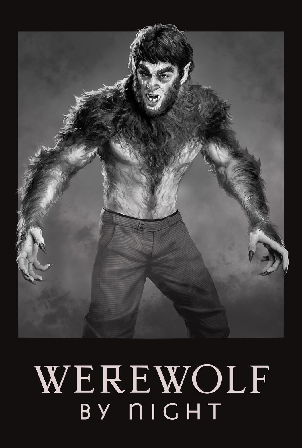 Werewolf by Night (2022) V5 Movie Poster High Quality Glossy Paper A1 A2 A3 A4 A3 Framed or Unframed!!!