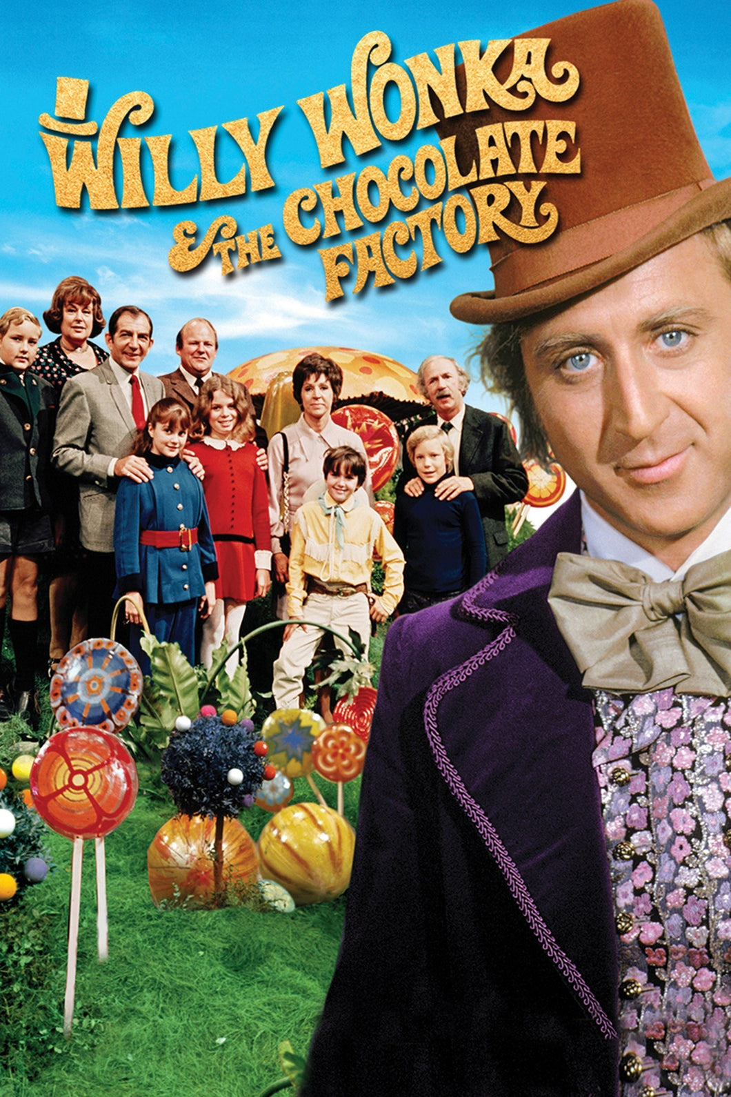 Willy Wonka and the Chocalte Factory 1971 v1 Movie Poster High Quality Glossy Paper A1 A2 A3 A4 A3 Framed or Unframed!!!