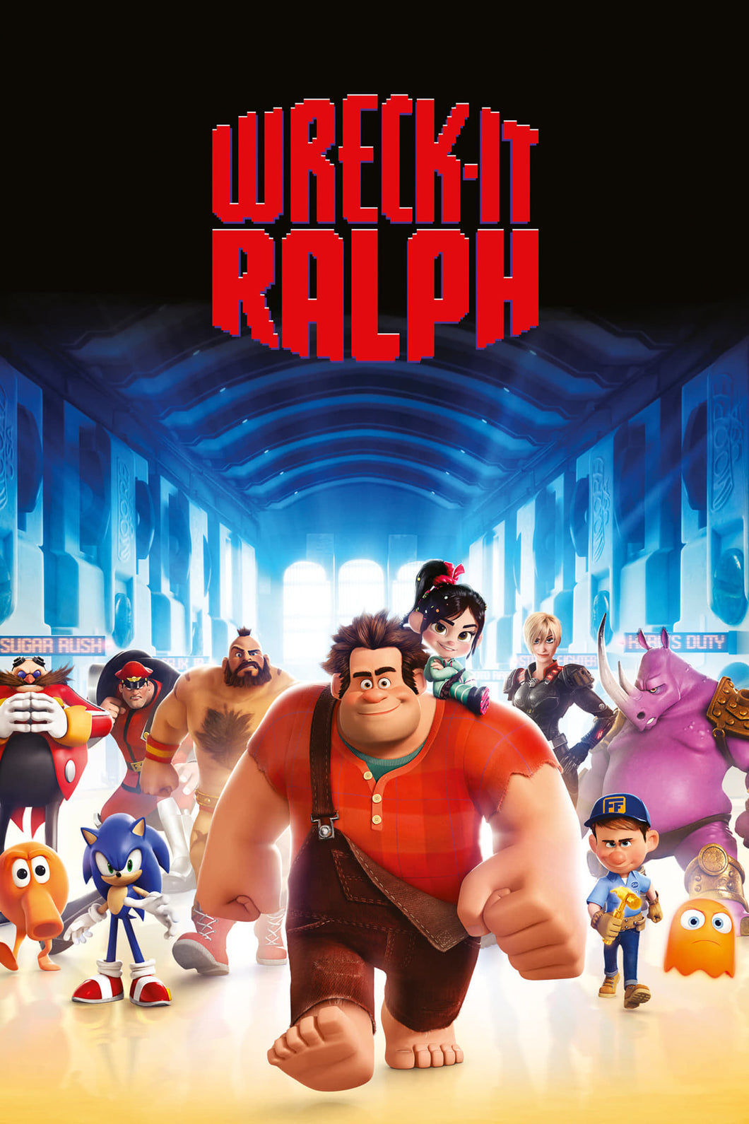 Wreck-It Ralph (2012) Animation Movie  High Quality Glossy Paper A1 A2 A3 A4 A3 Framed or Unframed!!!