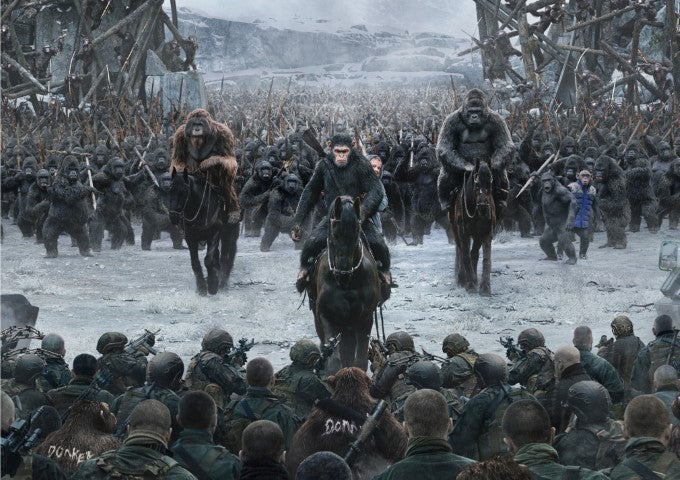 war for the planet of the apes 2017 movie  Movie Poster High Quality Glossy Paper A1 A2 A3 A4 A3 Framed or Unframed!!!